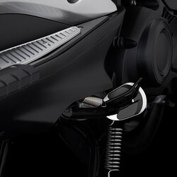 ตีนเป็ด BIKERS สีเงิน FOR YAMAHA AEROX155