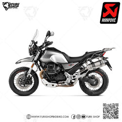 ท่อแต่ง Akrapovic Slip on Titanium : for Moto Guzzi V85TT 2020