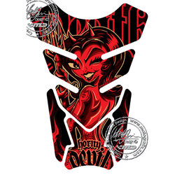 กันรอยกลางถังน้ำมัน Horny Devil Black/Red