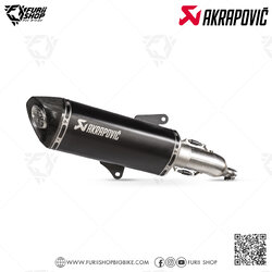 ท่อมอเตอร์ไซค์ Akrapovic Slip on Black New Shape (2รู) Catalytic : for Honda Forza300ABS 2018-2019/ForzaABS 350 2020-2022