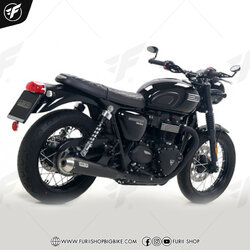 ท่อ ARROW SLIP SS BLACK 2:2 FOR Triumph T100 2017-2021 Bonneville