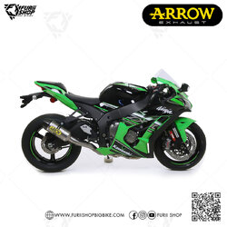 ท่อมอเตอร์ไซค์ Arrow Titanium Competition MID : for Kawasaki ZX10R 11-15