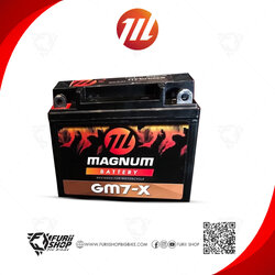 แบตเตอรี่ มอเตอร์ไซค์ MAGNUM GM7-X (12V 7Ah)