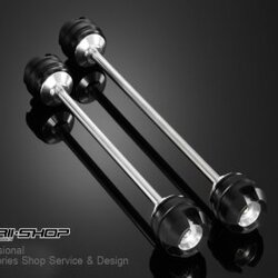 ชุดกันล้มล้อหน้า bikers for MSX Front Axel Slider เงิน