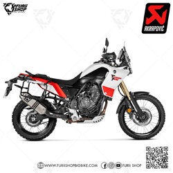 ท่อแต่ง Akrapovic Slip on Titanium Logo Aluminium : for Yamaha Tenere 700 2019-2023