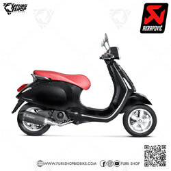 ท่อแต่ง Akrapovic Black : for Vespa LX150 3V 2012-2015