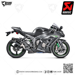 ท่อแต่ง Akrapovic Slip on Carbon Logo Aluminium Limited คองอ CaT : for Kawasaki ZX10R 2016-2020 / ZX10RR New 2018-2020!!!