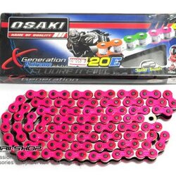 โซ่ Osaki สีชมพู 420