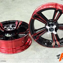 แม็กแต่ง มอเตอร์ไซต์ แม็ก 5ก้านล้อ MSX แม็ก แดง