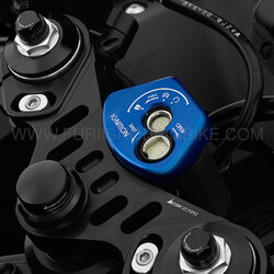 ฝาปิดสวิทช์กุญแจ BIKERS สีน้ำเงิน FOR YAMAHA R15 2017