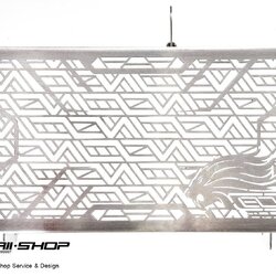 การ์ดหม้อน้ำ LEON สีเงิน FOR YAMAHA R3