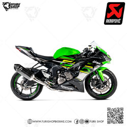 ท่อแต่ง Akrapovic Evo Carbon New shape Logo Aluminium : for Kawasaki ZX6R 2019-2022