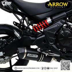 ท่อมอเตอร์ไซค์ Arrow Dark-Carbon : for Kawasaki Versys 650 2015-2021/All New 2022