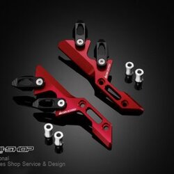 การ์ดบังโช๊คหน้า BIKER FOR FRONT FRONT GUARDS สีแดง