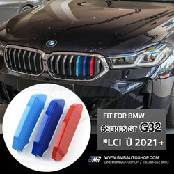 แถบสีพลาสติก M ติดกระจังหน้า BMW Series 6GT (G32) **LCI 2021+**