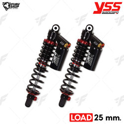 โช๊คหลัง/โช๊คหลังแต่ง YSS G-RACING BLACK SERIES SMOOTH LOAD 25 mm. : FOR YAMAHA X-MAX 300 2017