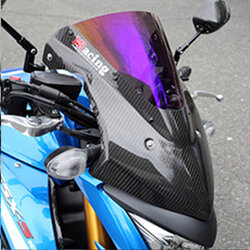 ชิวหน้า MAGICAL RACING สีปรอท FOR SUZUKI GSXS1000