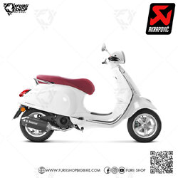 ท่อแต่ง Akrapovic Black : for Vespa LX150 3V 2016-2021