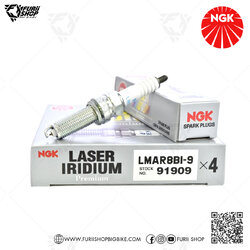 NGK หัวเทียน LASER IRIDIUM LMAR8BI-9 ใช้สำหรับ มอเตอร์ไซค์ บิ๊กไบค์ Forza300 / Forza350 / PCX160 / MT-07 / T100 T120 Thruxton R (1 หัว)