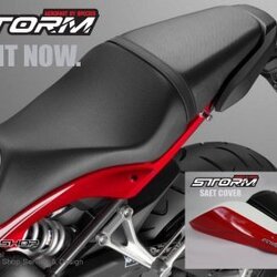 ครอบเบาะ STORM Rider(สตรอมไรเดอร์) สีขาวแดง FOR HONDA B650F/CBR650F