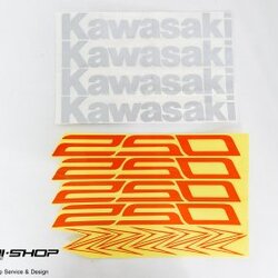 สติ๊กเกอร์ขอบล้อใน สีส้ม ขาว FOR KAWASAKI Z250