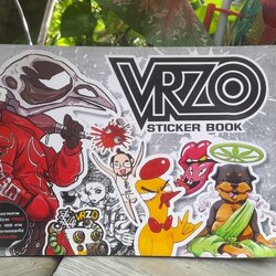 VRZO STICKER BOOK หนังสือรวมภาพ สติ๊กเกอร์จาก VRZO มากกว่า 100 ลาย ที่คุณสามารถลอกไปใช้ได้จริง