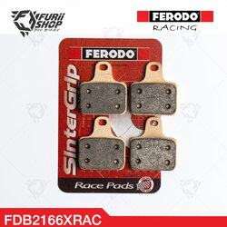 ผ้าเบรกหน้า-หลัง FERODO RACING : For BREMBO : 2Piston P2 34, 4Piston P34/34 (FDB2166XRAC)