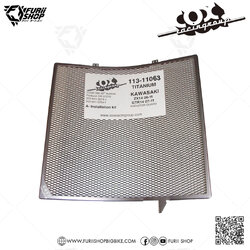 การ์ดหม้อน้ำ Cox Racing Radiator Guard (Titanium) : for Kawasaki ZX-14R 2006-2017