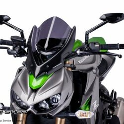 ชิวหน้า PUIG ทรงสูง สีสโม้คดำ FOR KAWASAKI Z1000