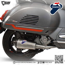 ท่อมอเตอร์ไซค์ Termignoni Titanium Euro 5 : for Vespa GTS/GTV300 2023 Thai Model