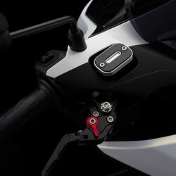 ฝาปิดกระปุกน้ำมันเบรกหน้า BIKERS สีดำ FOR YAMAHA AEROX155