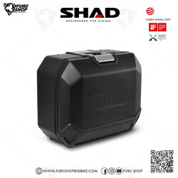 กล่องข้าง SHAD TR36R (ขวา) Black ขนาด 36 ลิตร (ไม่สามารถเก็บหมวกกันน็อคได้) มีตาข่าย และ ชุดกุญแจกล่อง 3 ใบ