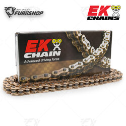 โซ่มอเตอร์ไซค์ EK Chain 525 : QX-RING CHAINS GOLD
