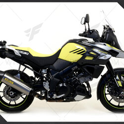 ท่อมอเตอร์ไซค์ Arrow slip on Titanium-Carbon FOR SUZUKI V-STROM 1000 2014+ ท่อแต่ง ท่อสูตร ท่อบิ๊กไบค์ ท่อBigbike ท่อไอเสีย