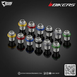 โบลท์สแตนเลสปิดรูหูกระจก (2 ตัว) Bikers Stainless Bolts For Mirror Hole (2 Pieces) (C0400) : for Lambretta G350
