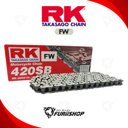 โซ่ RK แท้ 420SB FW420SB-120L (White) สำหรับรถมอเตอร์ไซค์รุ่นเล็ก