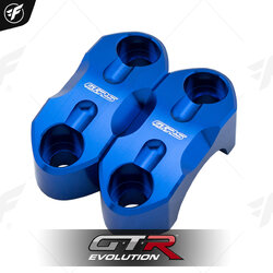 ประกับหูกระจก 22mm. GTRS PCX-150,160/MONKEY-125/GROM-125/CT-125/ZOOMER น้ำเงิน
