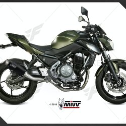 ท่อมอเตอร์ไซค์ MIVV DELTA RACE BLACK BLACK STAINLESS STEEL FOR Z650 2017 ท่อแต่ง ท่อสูตร ท่อบิ๊กไบค์ ท่อBigbike ท่อไอเสีย