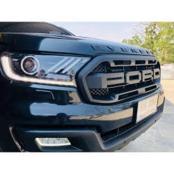 กระจังหน้า EVEREST 2015-2018 ทรง Raptor (ดำด้าน)