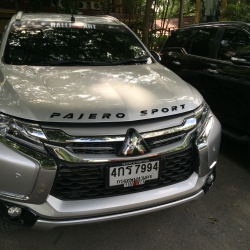 ตัวหนังสือ Pajero สีเทา Grey (Classic)