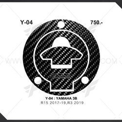 กันรอยฝาถังน้ำมัน Woods Yamaha R15 (2017-2019), R3 2019