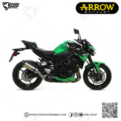 ท่อมอเตอร์ไซค์ Arrow Slip on Titanium-Carbon : for Kawasaki Z900 2020-2021