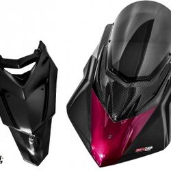 ชิวหน้า MOTOZAAA V.2 สีแดง FOR KAWASAKI Z1000