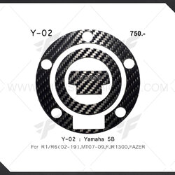 กันรอยฝาถังน้ำมัน Woods Yamaha R1, R6 (2002-2019), MT-07, MT-09, FJR1300