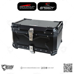 กล่องท้ายเบาะ TOPBOX ( มีเนียม ) SPEEDY ( ลาย X ) ADV 65L Black