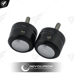 น็อตปลายแฮนด์ REVOLUTION 2ชิ้น V2 ADV150 FORZA300 เทา