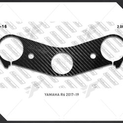 กันรอยการ์ดแผงคอ Woods Yamaha R6 2017-2019