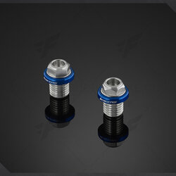 น็อตอุดกระจก Bikers สีน้ำเงิน