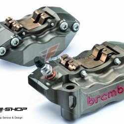 ปั้มเบรค/ปั้มล่าง/ปั้มแต่ง ปั้ม Brembo 100mm สีไทเทเนียม