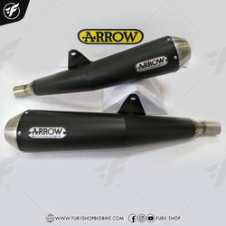 ท่อ ARROW SLIP ON SS BLACK COVER SS 2:2 FOR Triumph Thruxton R